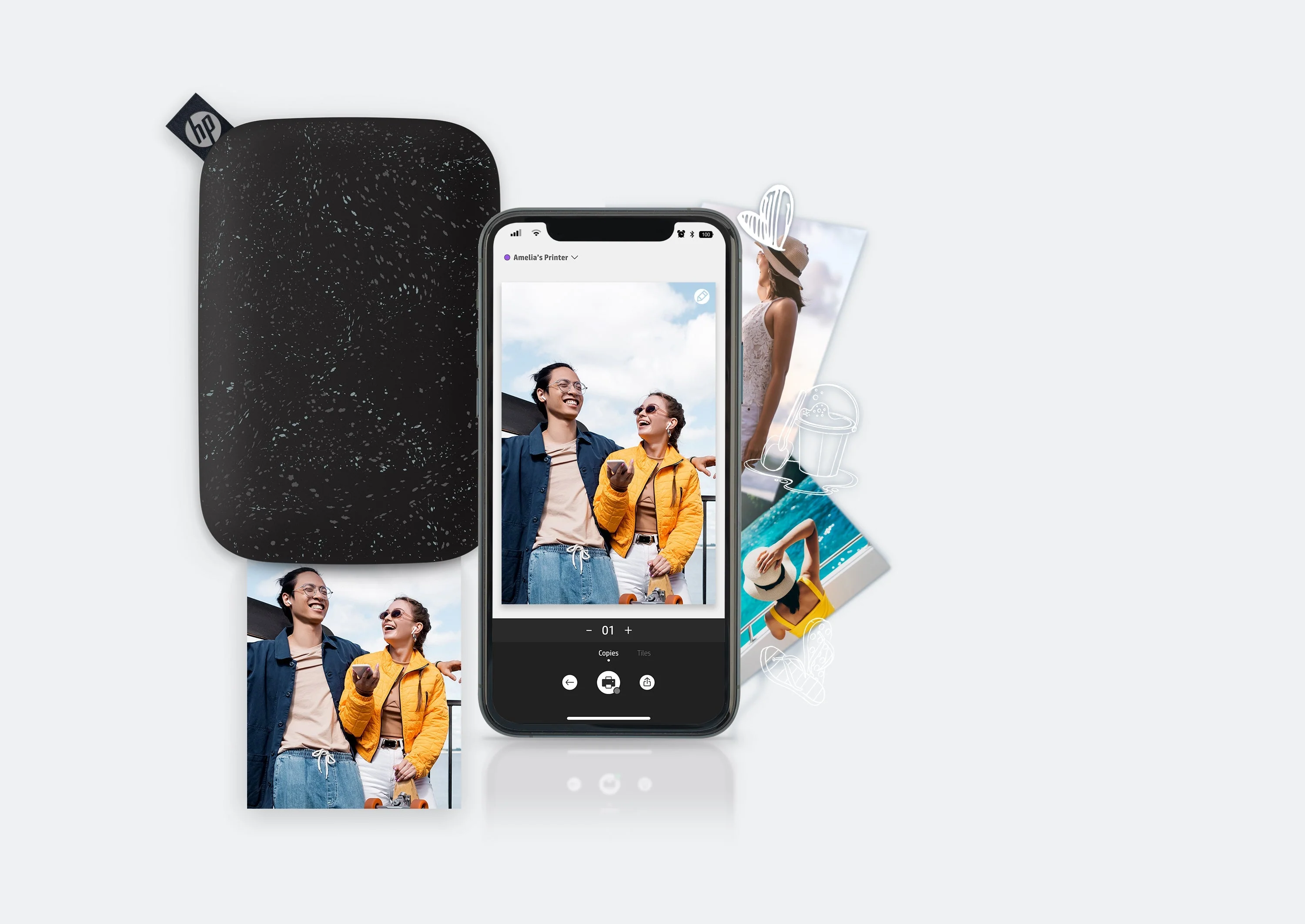 HP Sprocket 2x3 Portable Instant Photo Printer ZINK® Paper Bundle - Image 18