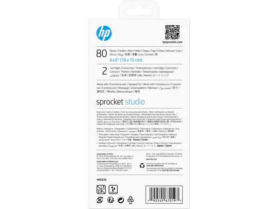 HP Sprocket Studio 4” x 6” Photo Paper & Cartridges (80 Sheets – 2 Cartridges) - Image 3