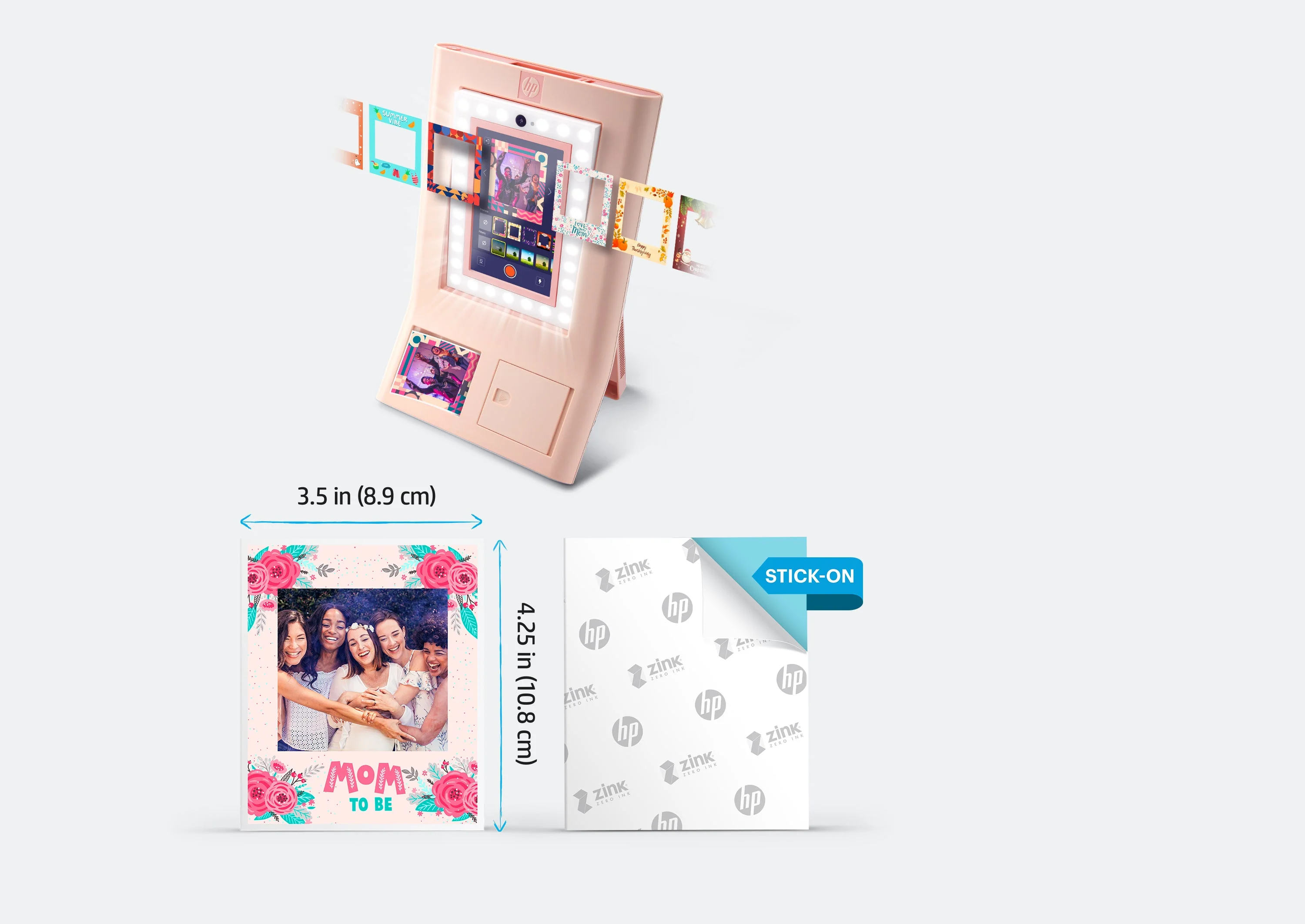 HP Sprocket Photobooth Photo Printer Bundle – 100 Sheets of 3.5” x 4.35” ZINK® Photo Paper & Carrying Case - Image 7